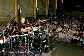 Dave Weckl performs at clinic