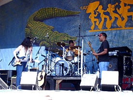 Band performs at New Orleans Jazz Fest