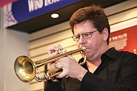 Wayne Bergeron plays the trumpet