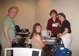 Pianists at workshop
