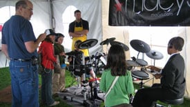 Instrument Petting Zoo at the Monterey Jazz Festival