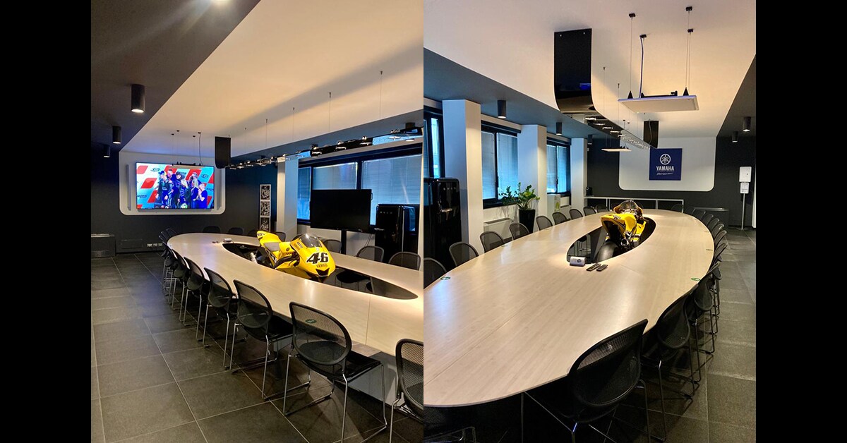 Winning sound at Yamaha Motor Racing headquarters