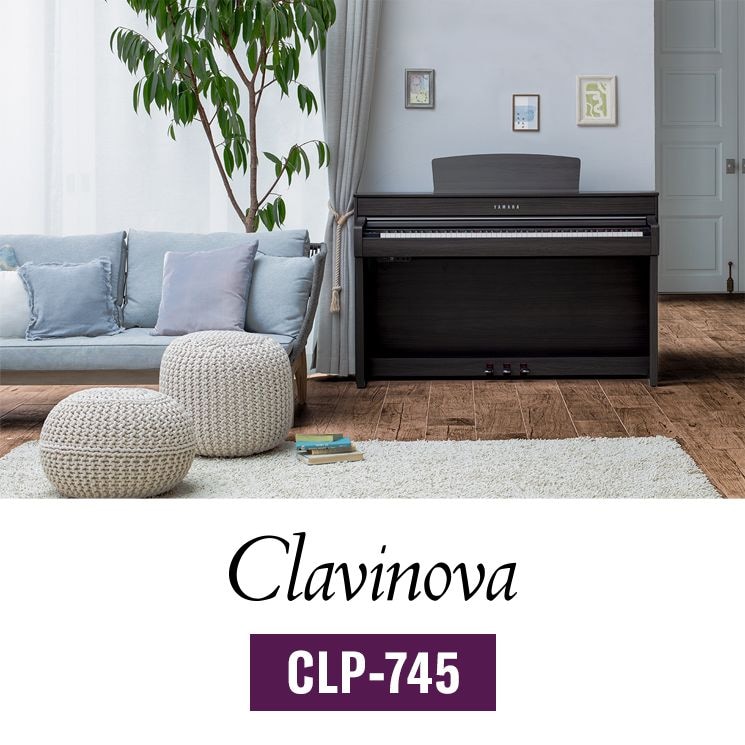 Piano Digital Yamaha Clp-745Dw Bra Clavinova Dark Walnut - Piano - Magazine  Luiza