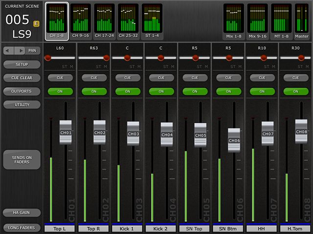 YamashoMasページ LS9 StageMix - Features - Professional Audio Software