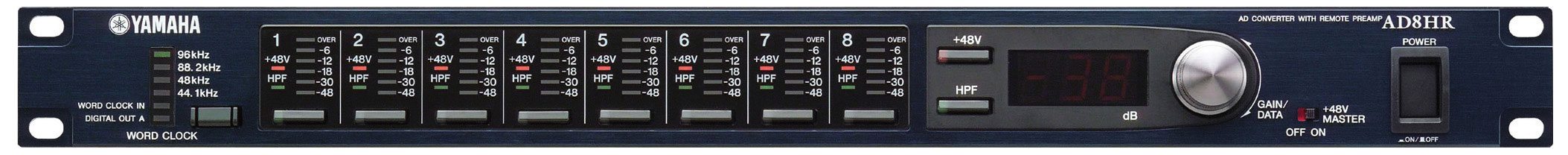 AD8HR YAMAHA ヤマハ Yamaha - AD8HR YAMAHA - B2B People Music The リモートマイクプリアンプ付ADコンバーター 配信機器・PA機器・レコーディング機器