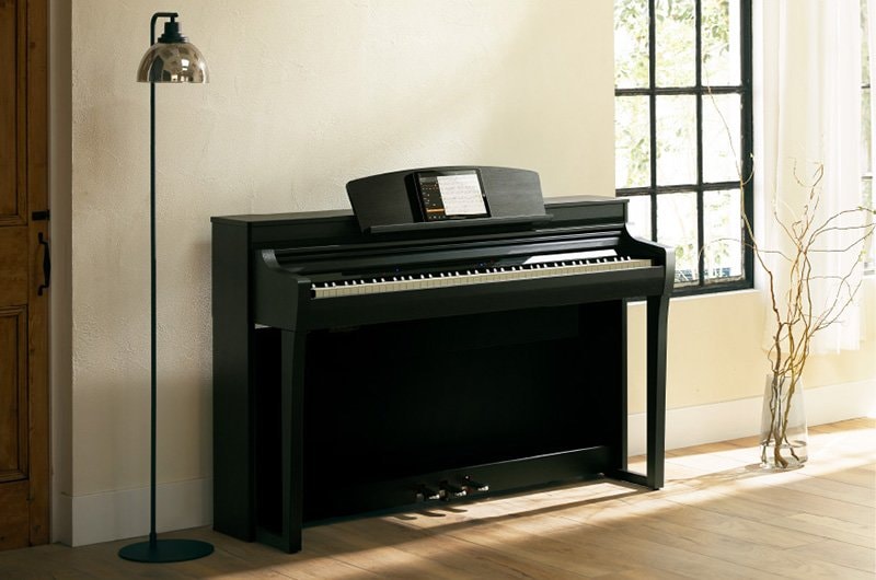 CSP-275 piano in living room