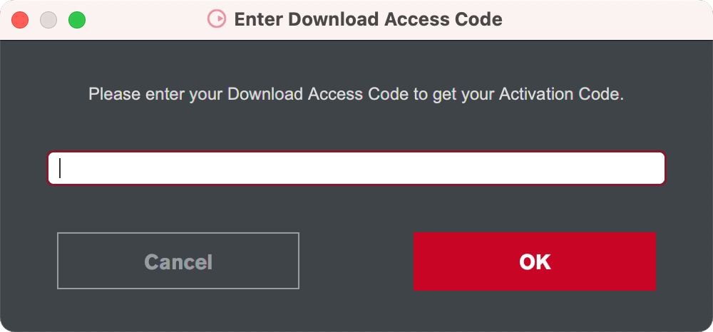 Register your Download Access Code - STEP 2