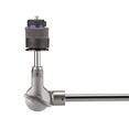 Image of cymbal angle adjustment mechanism featuring a gear-driven center tilt mechanism