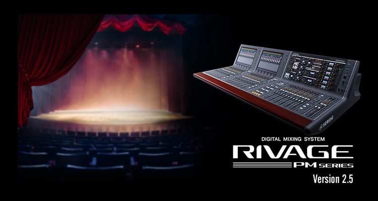 Angle view of RIVAGE PM digital mixing system