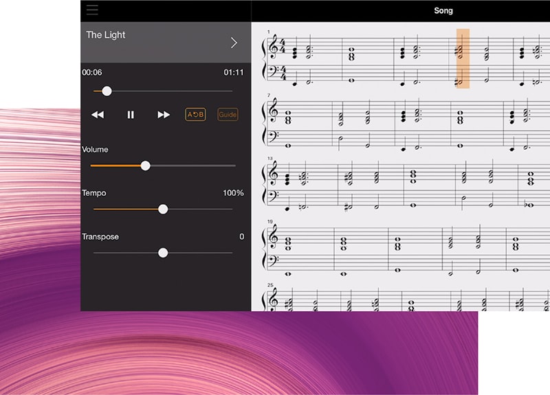 AUDIO TO SCORE LETS YOU TRY YOUR HAND AT THE TUNES YOU WANT RIGHT AWAY