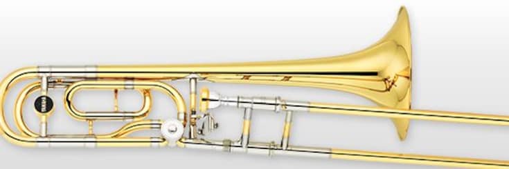Close-up of trombone