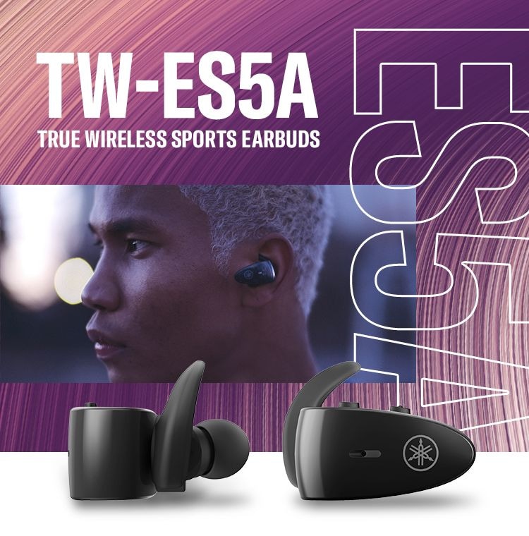 Yamaha TW-ES5A True Wireless Bluetooth Sports Earbuds Header Image - Mobile