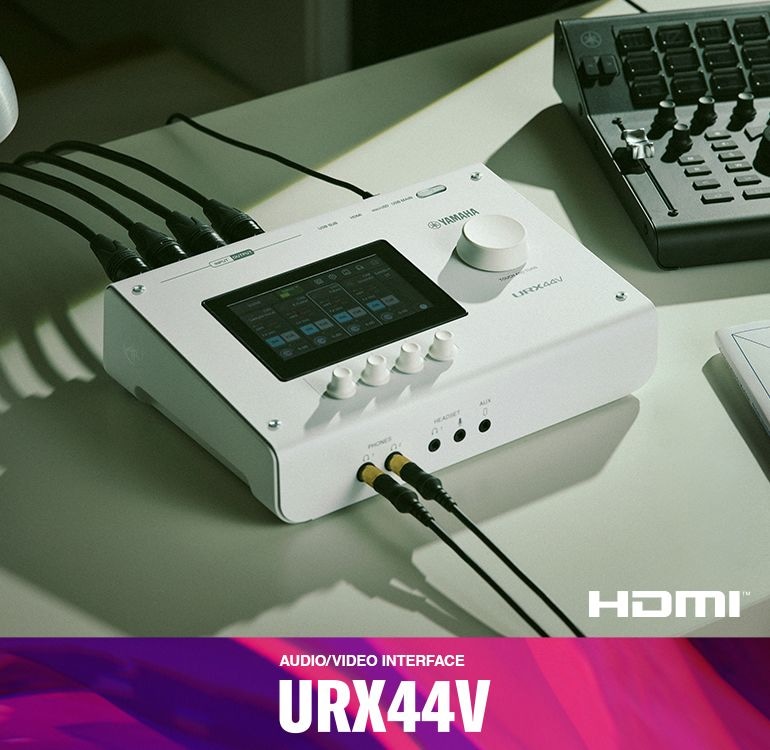 Yamaha Audio/Video Interface URX44V on a desktop table