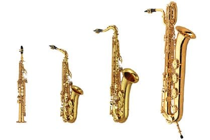 AUTHENTIC SAXOPHONE TONE IN 4 TYPES, 56 PRESETS—COVERING ALL MUSICAL GENRES